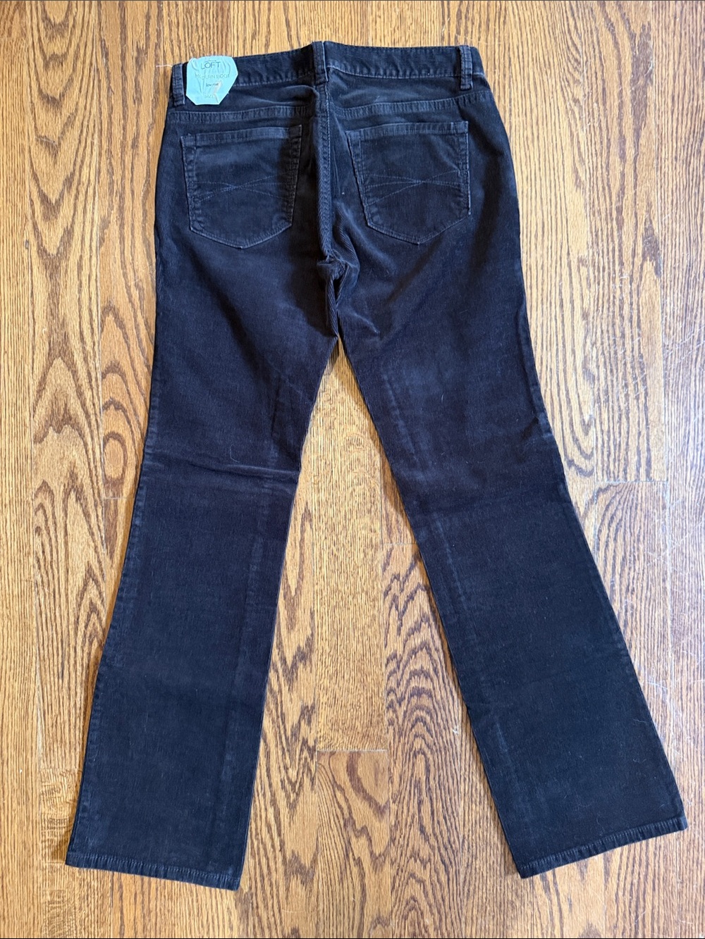 LOFT petite modern boot low rise stretch Corduroy pants